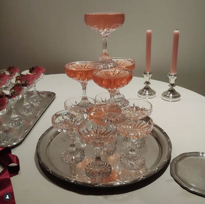 Petite Champagne Tower Set of 11 Coupes