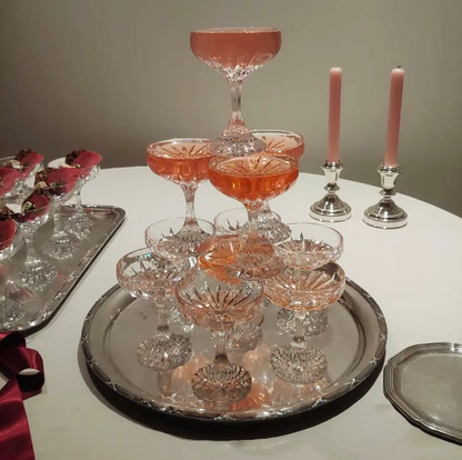 Petite Champagne Tower Set of 11 Coupes